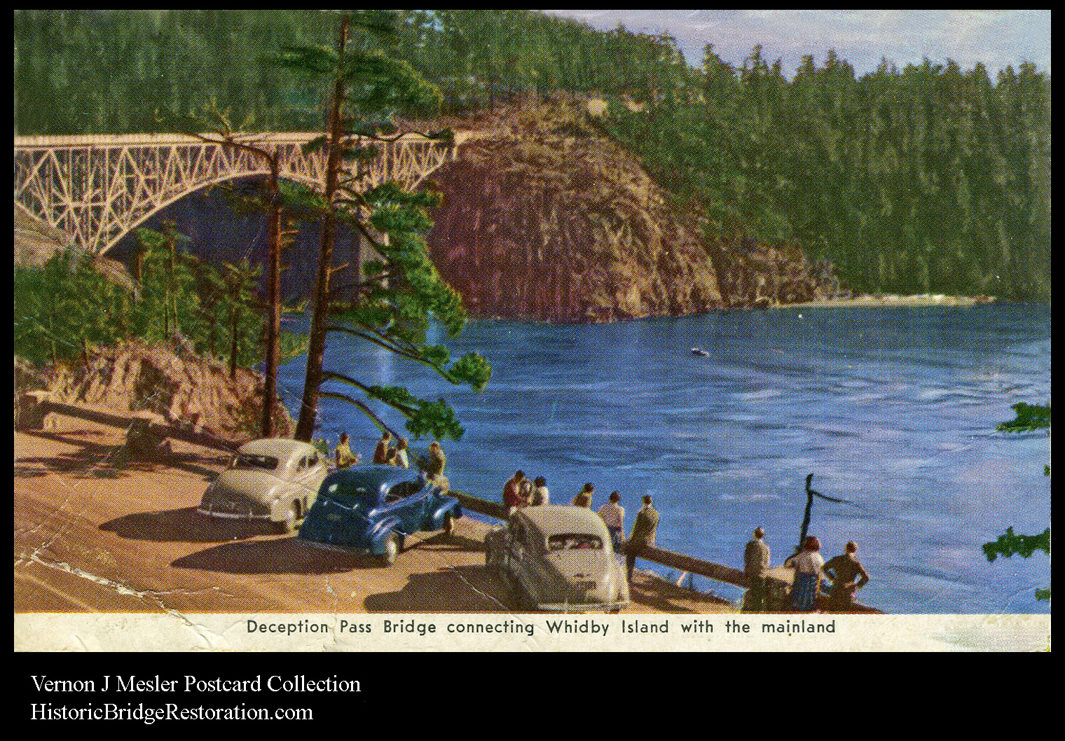 Deception Pass Bridge Washington, 1946