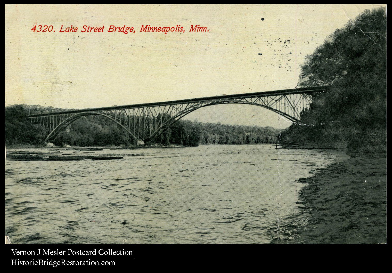 Lake Street Bridge, Minneapolis, Min 1911