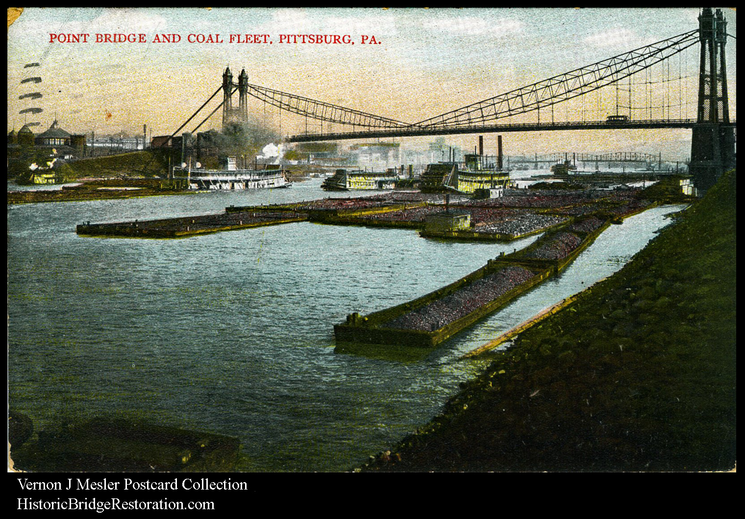 Point Bridge and Coal Fleet, Pittsburg, PA.