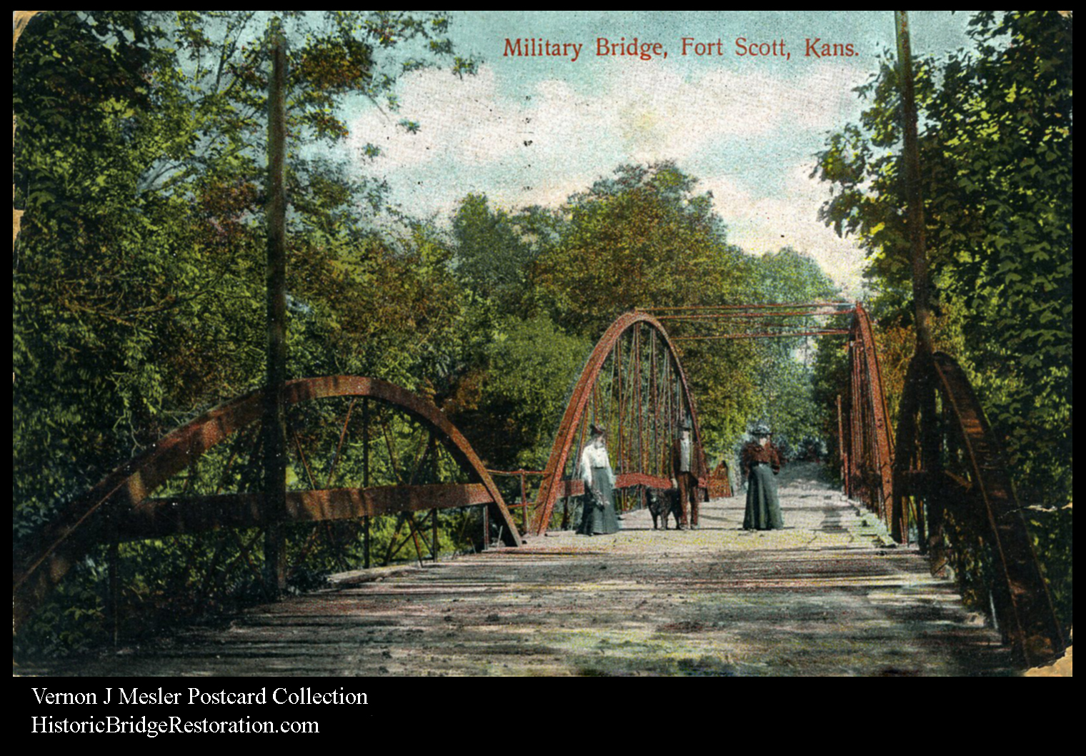 Military Bridge, Fort Scott, Kans. 1909