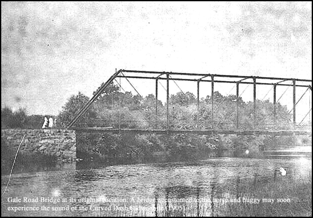 1905 Gale Road Bridge postcard