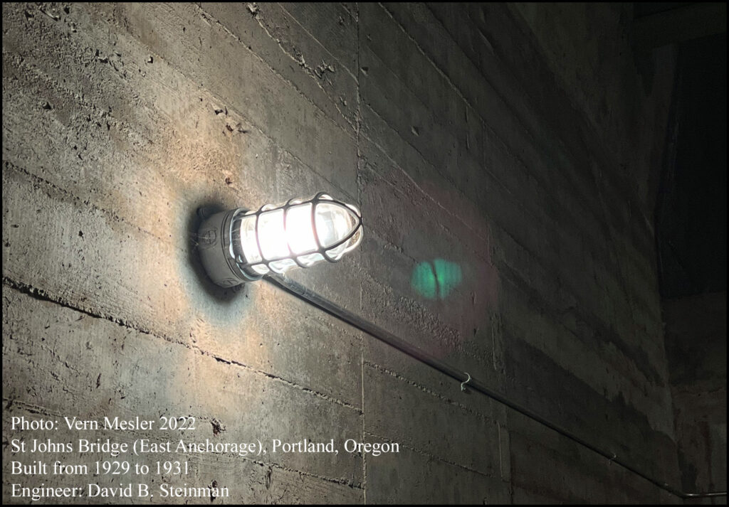 1931 St Johns Bridge, inside cable anchorage