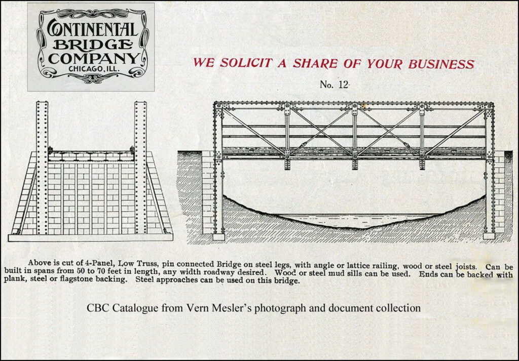 Continental Bridge Company (Chicago 1903-1907) Bedstead Truss Bridge
