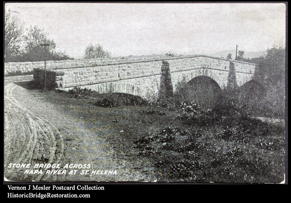 Stone Bridge Across Napa River at St. Helena