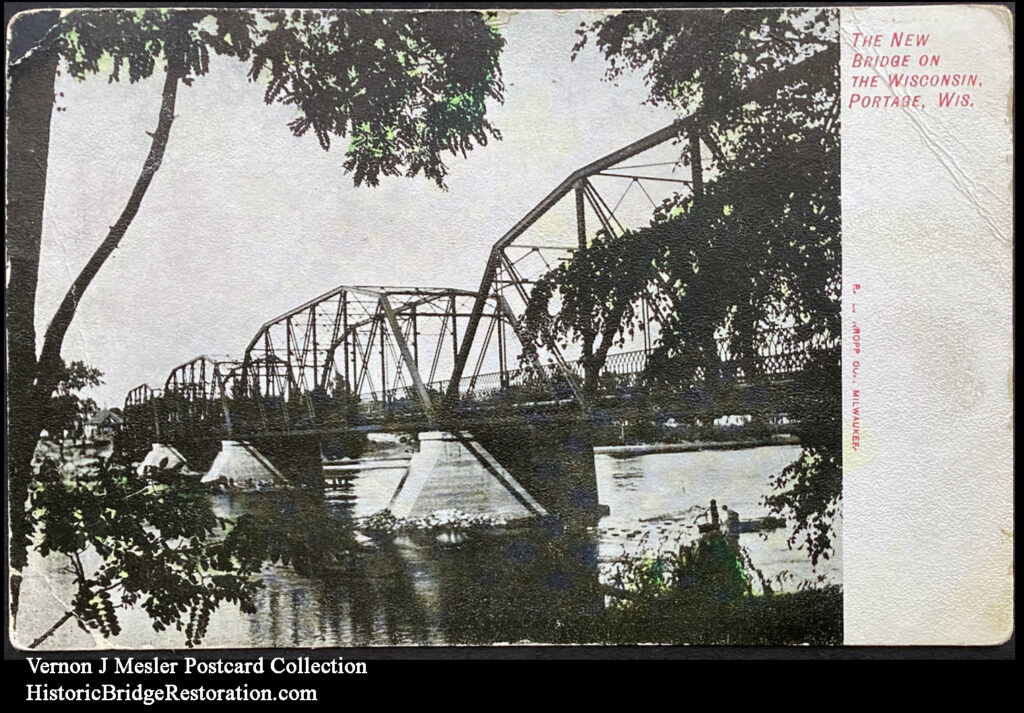 New bridge on the Wisconsin Portage, Wisconsin 1907