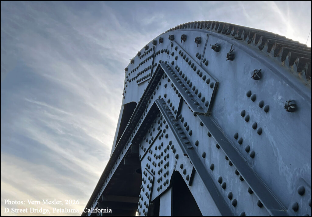 D Street Bridge spanning the Petaluma River, Petaluma, California