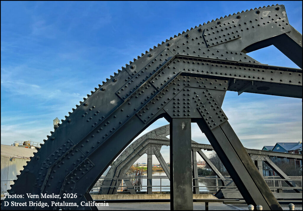D Street Bridge spanning the Petaluma River, Petaluma, California