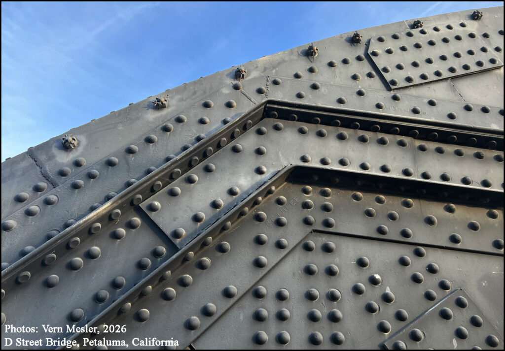 D Street Bridge spanning the Petaluma River, Petaluma, California