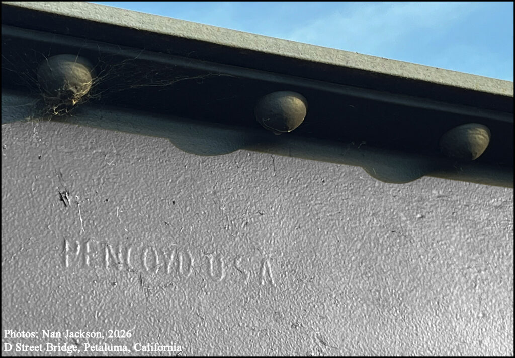 D Street Bridge spanning the Petaluma River, Petaluma, California