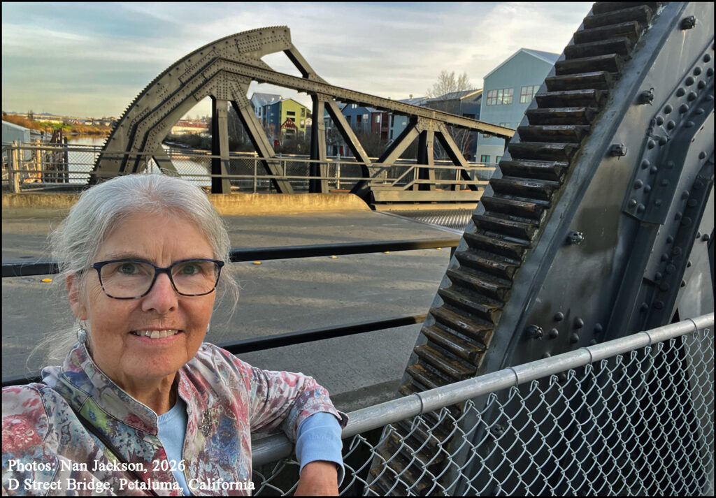 D Street Bridge spanning the Petaluma River, Petaluma, California