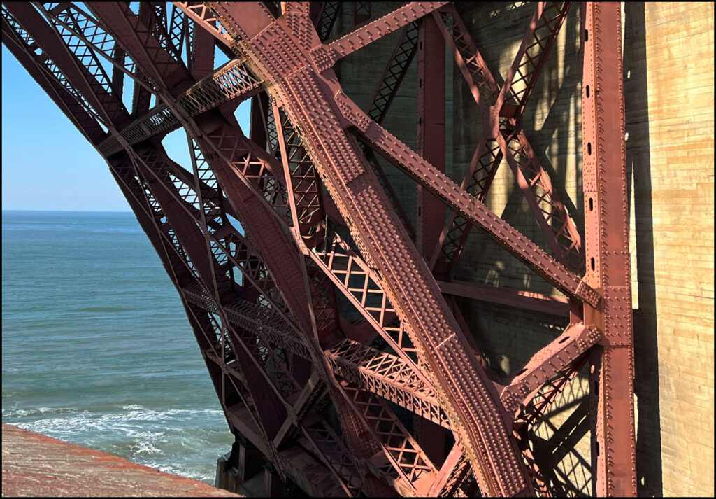 Fort Point trusses at the Golden Gate Bridge
