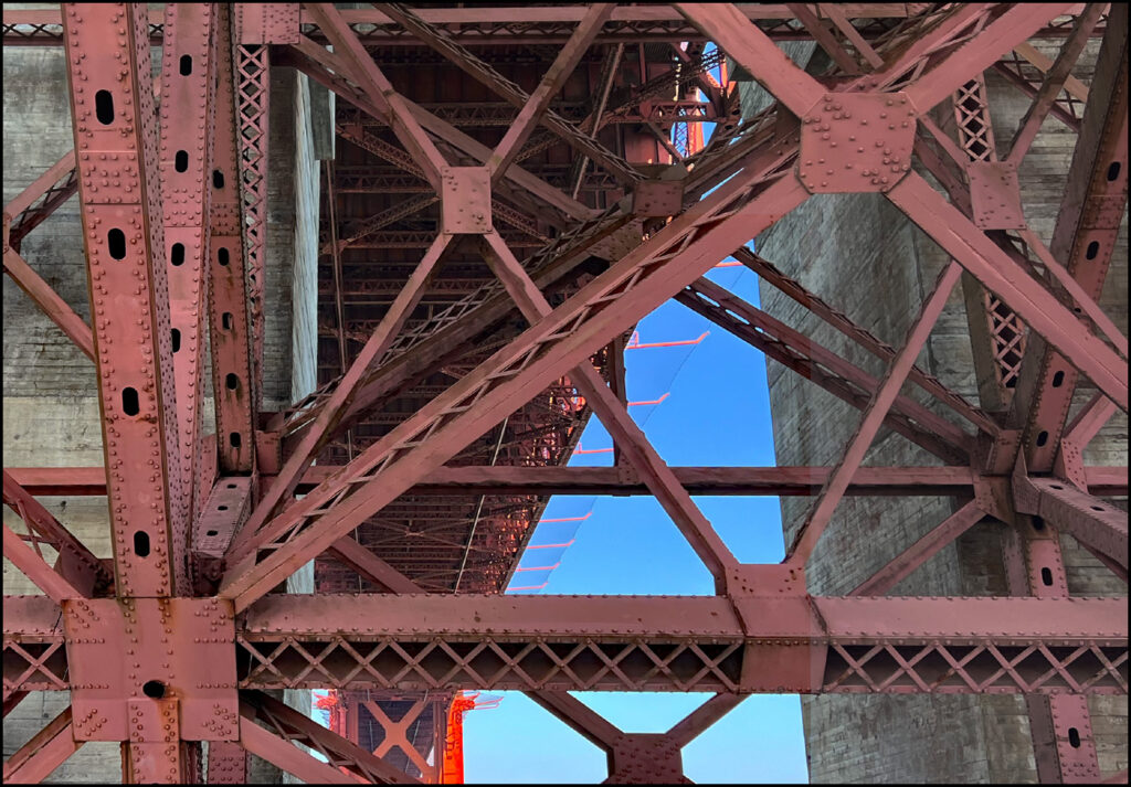 Fort Point trusses at the Golden Gate Bridge
