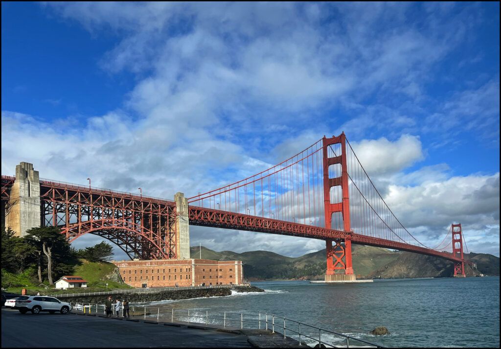 Fort Point trusses at the Golden Gate Bridge