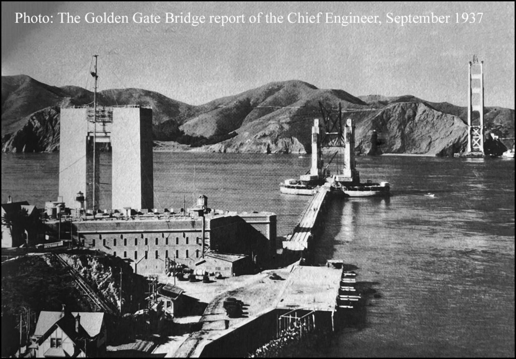Photo Golden Gate Bridge report of the chief engineer September 1937