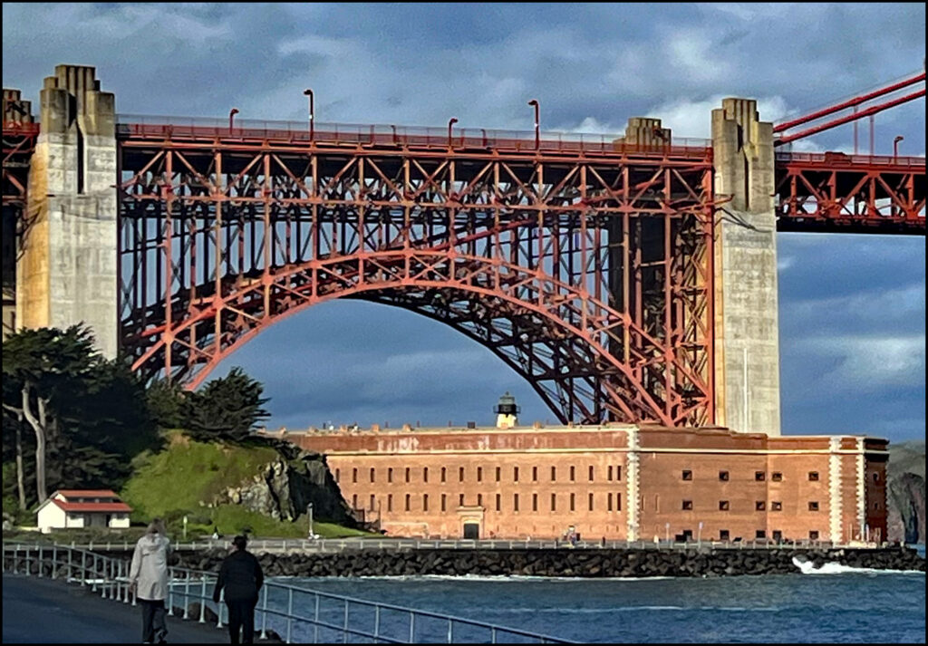 Fort Point trusses at the Golden Gate Bridge