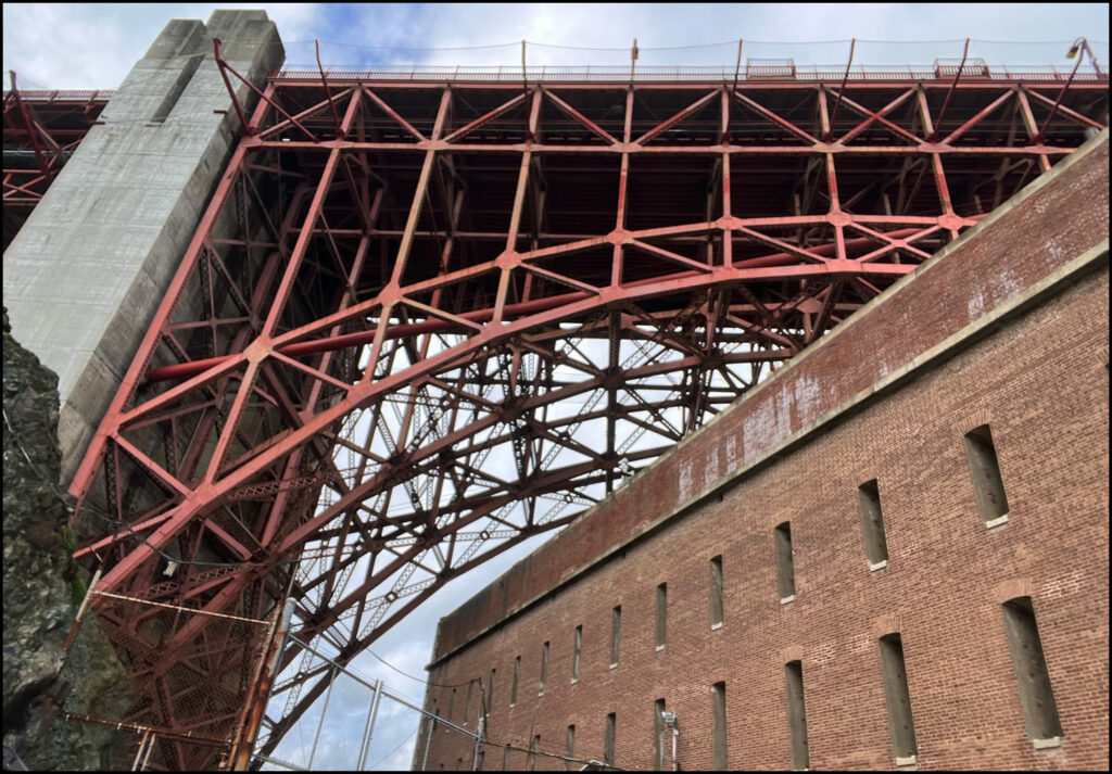 Fort Point trusses at the Golden Gate Bridge