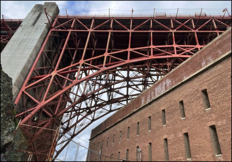 Fort Point Arch Truss at the Golden Gate Bridge - Historic Bridge ...