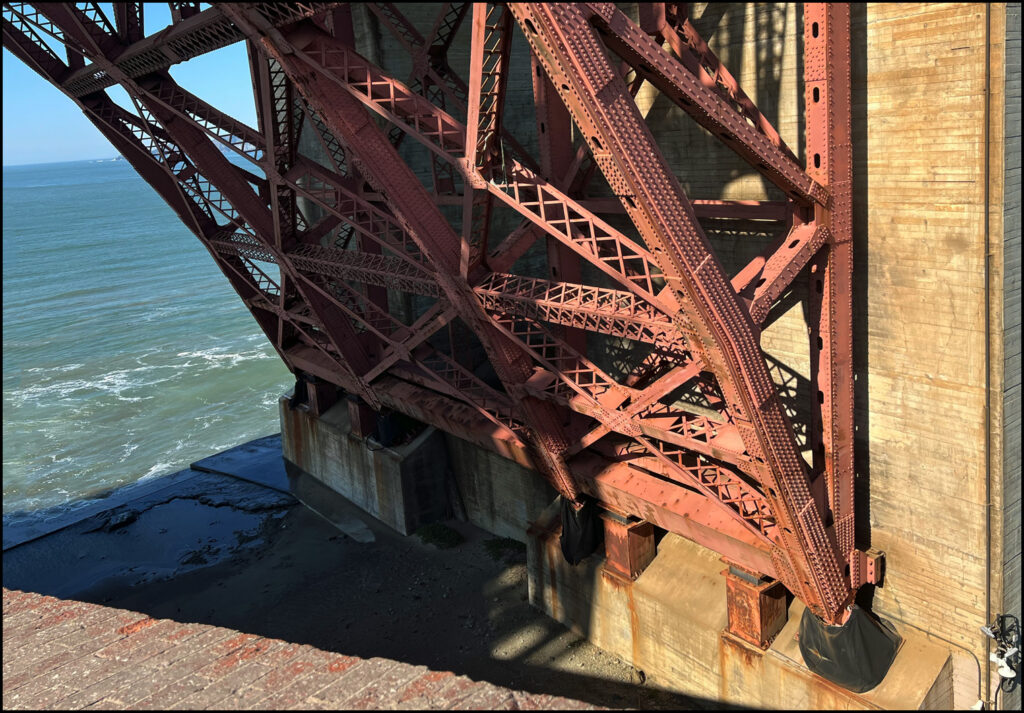 Fort Point trusses at the Golden Gate Bridge