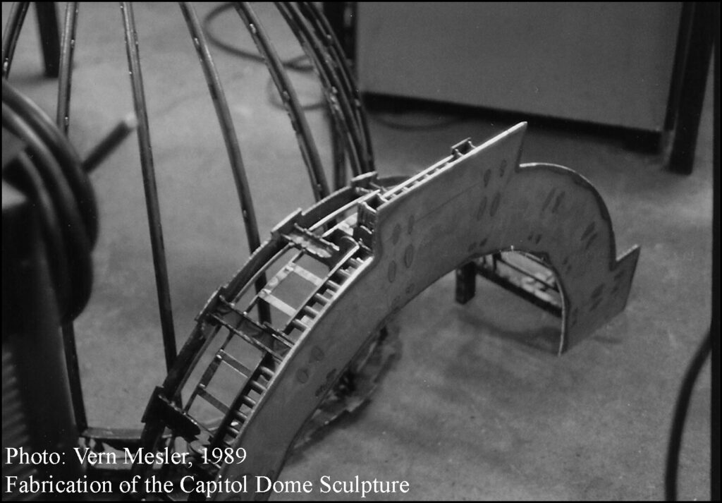 Capitol Dome Sculpture Fabrication of the Columns Lansing Community College