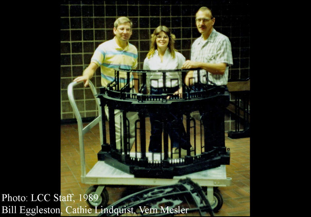 LCC Staff, 1989 Bill Eggleston, Cathie Lindquist, Vern Mesler