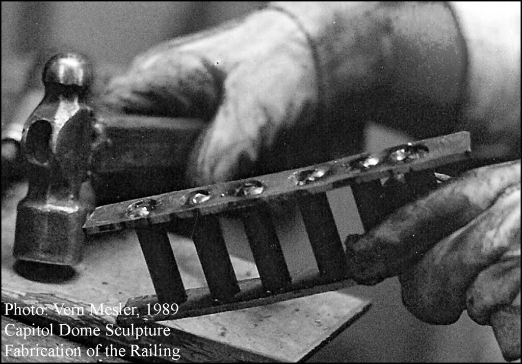 Capitol Dome Sculpture Fabrication of the Columns Lansing Community College