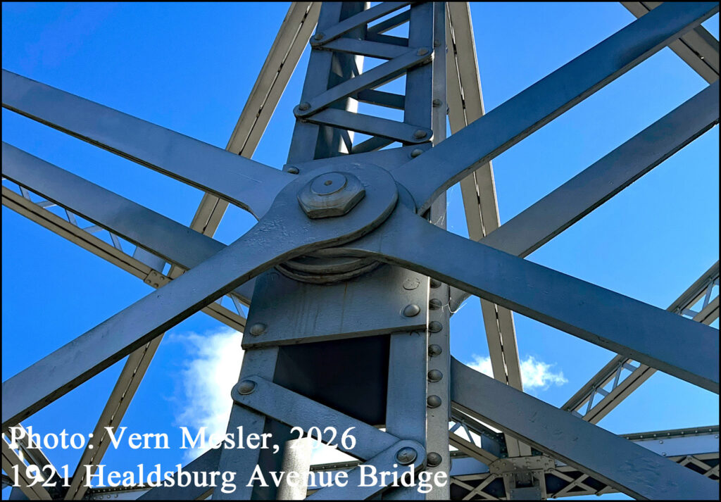 Healdsburg Avenue Bridge (also known as Healdsburg Memorial Bridge) that was built in 1921