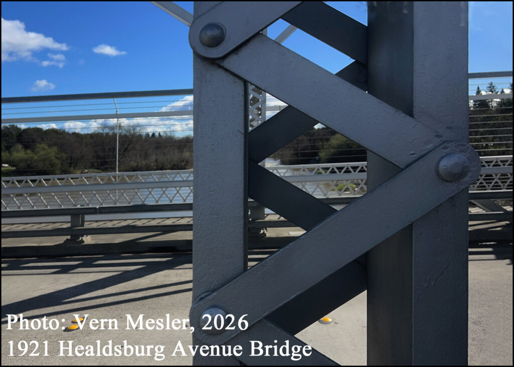 Healdsburg Avenue Bridge (also known as Healdsburg Memorial Bridge) that was built in 1921