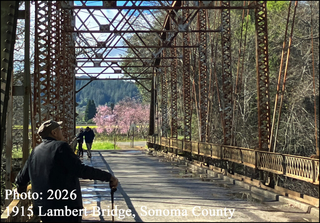 Sonoma County’s two-lane Lambert Bridge Road