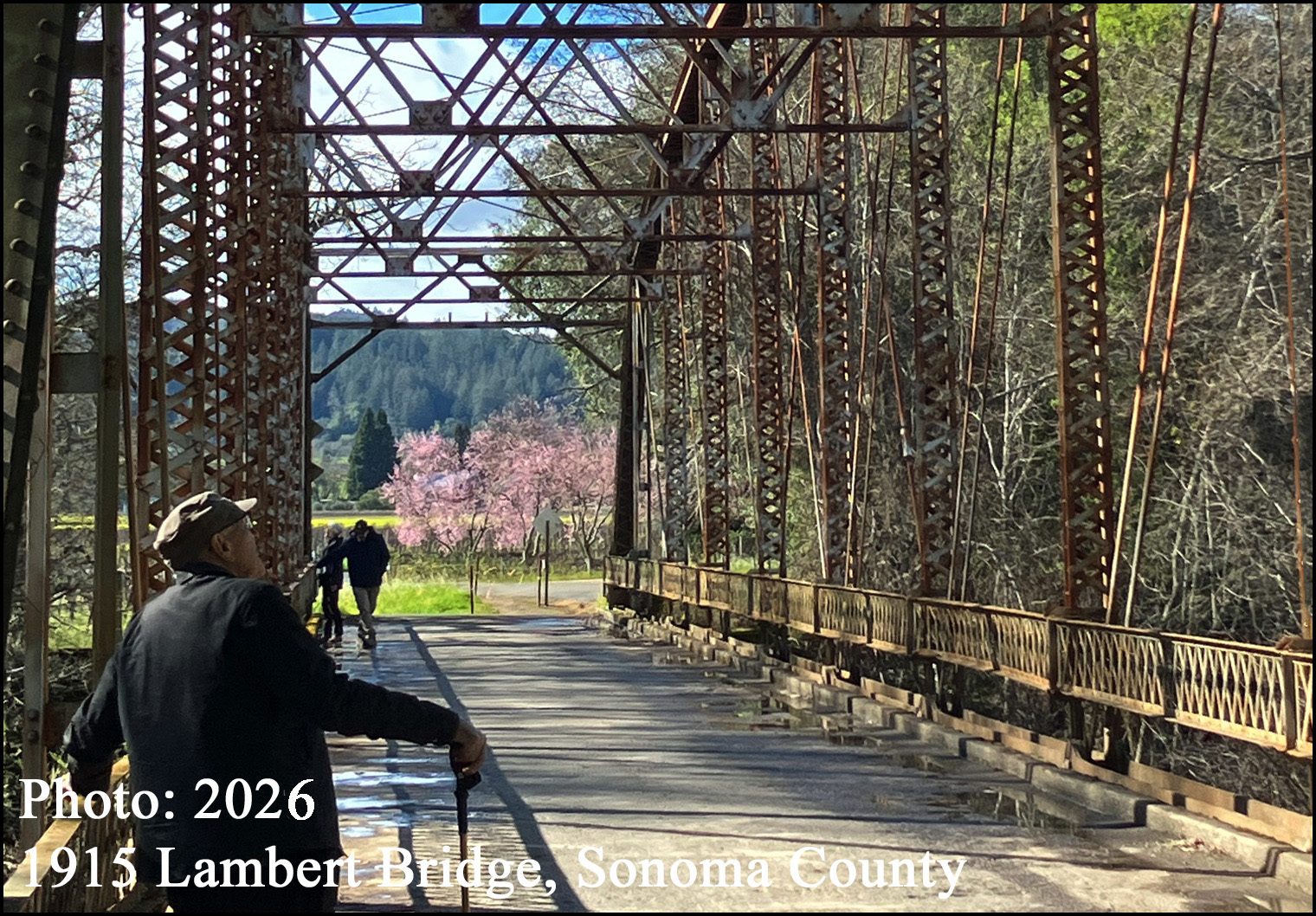 Sonoma County’s two-lane Lambert Bridge Road