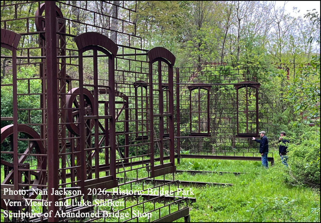 Calhoun County Historic Bridge Park Marshall Michigan, maintenance schedule for the five historic bridges in the park.