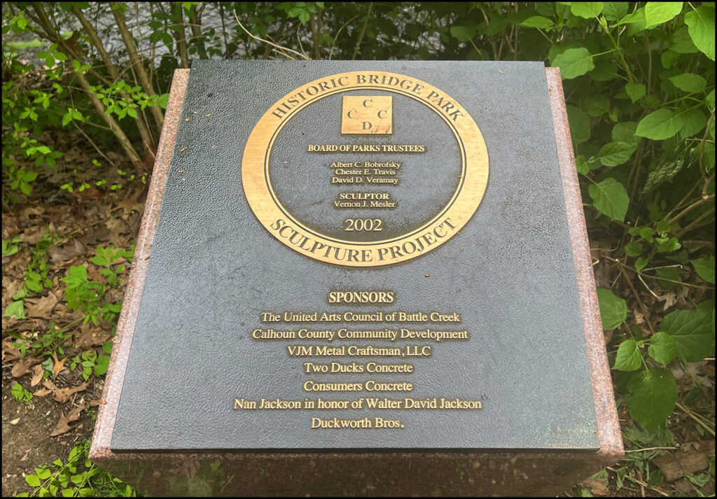 Calhoun County Historic Bridge Park Marshall Michigan, maintenance schedule for the five historic bridges in the park.