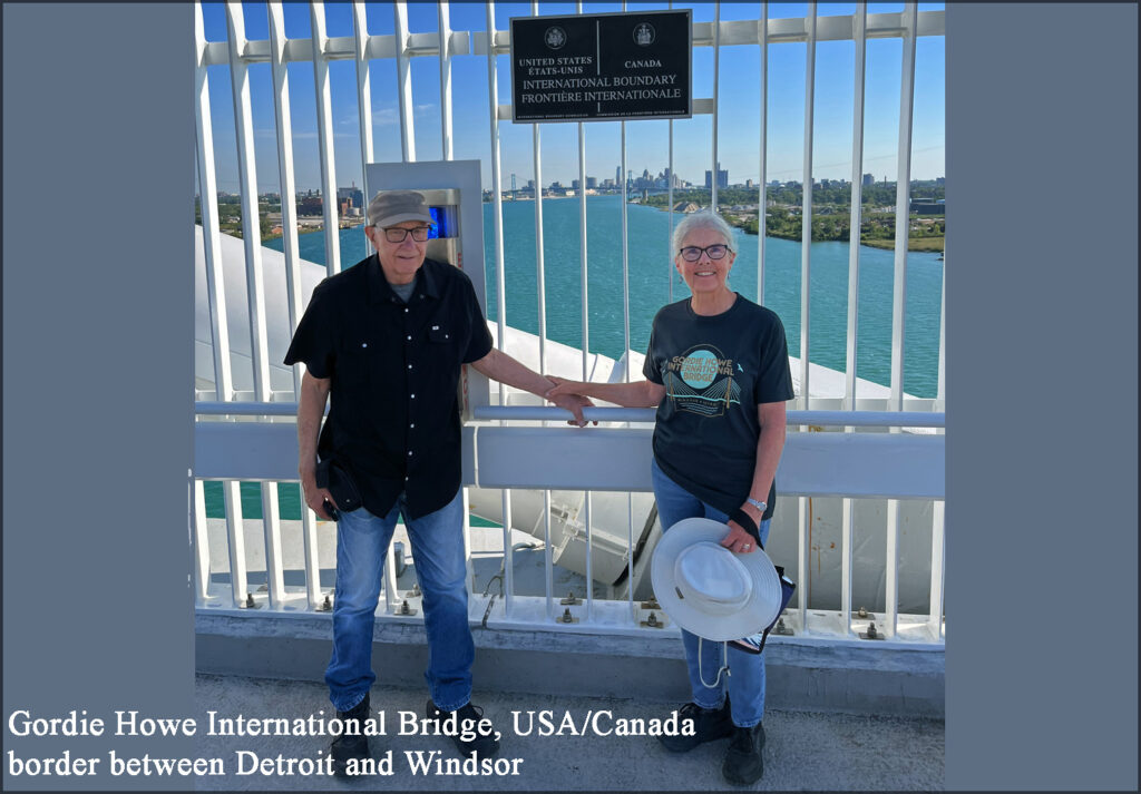 Gordie Howe International Bridge, USA/Canada border between Detroit and Windsor